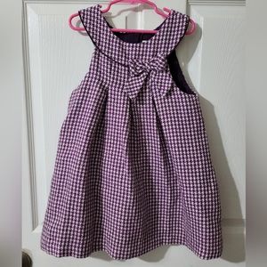 RARE EDITIONS Girls Houndstooth Jumper Dress size 5